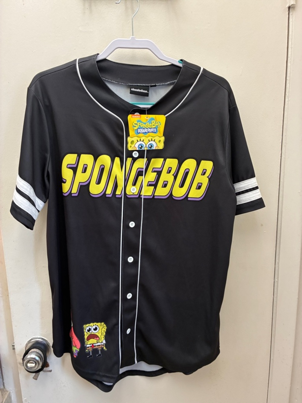 Nickelodeon Black & Yellow SpongeBob Baseball Jersey